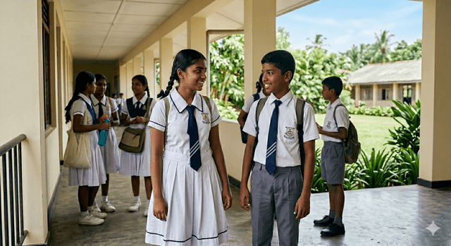 Sri Lankan school students